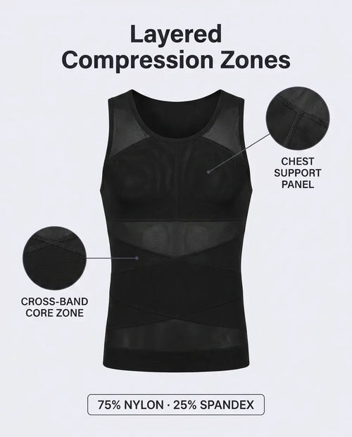 Torvenn compression tank worn under a shirt